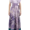 ADANASTR Silk Wrap Dress