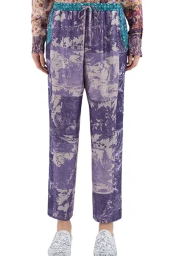 ALOE Printed Silk Pants