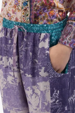 ALOE Printed Silk Pants