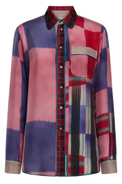 Aloe Printed Silk Shirt