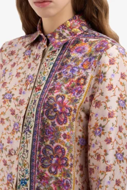 ALOE Printed Silk Shirt