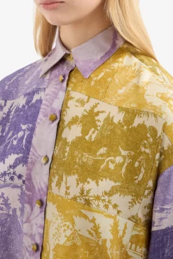 ALOE Printed Silk Shirt