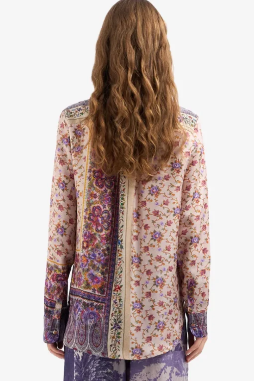 ALOE Printed Silk Shirt