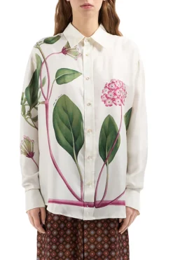 ALOEGOTS Organic Silk Printed shirt