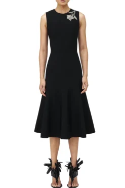 Banshee Embroidered Knit Dress