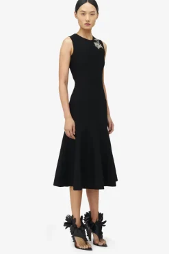 Banshee Embroidered Knit Dress