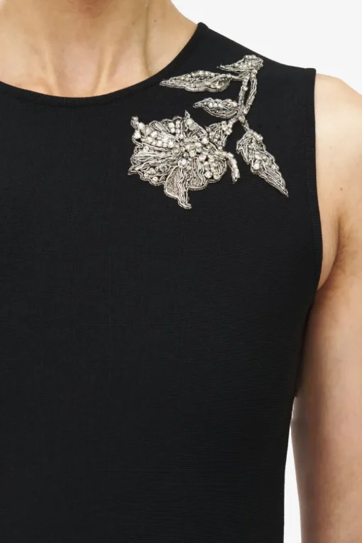 Banshee Embroidered Knit Dress