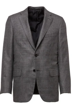 Black-Grey Plaid Sport Jacket