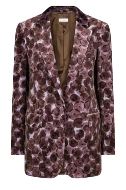 Blanchets Printed Velvet Blazer