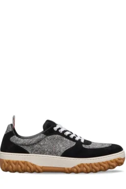 Cable Knit Sole Letterman Trainer
