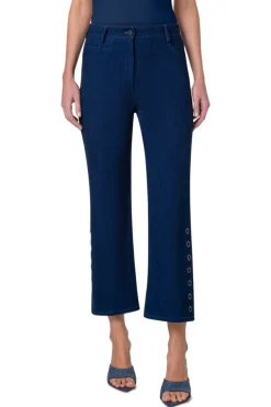Cali Eyelet Denim Pants