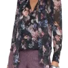 Cambria Silk Tie-Neck Blouse
