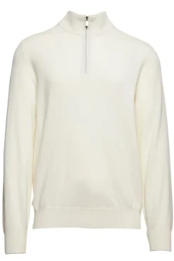 Cashmere Half-Zip Turtleneck Sweater
