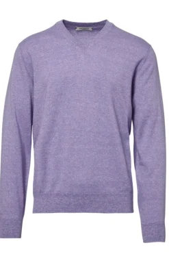 Cashmere Linen V Neck