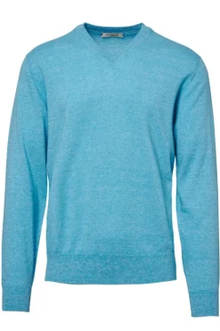 Cashmere Linen V Neck