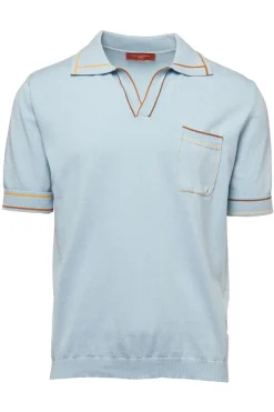 Contrast Knit Polo