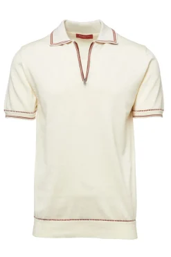 Contrast Knit Polo