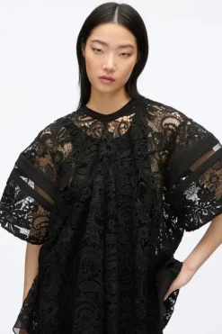 Corded Embroidered Lace Top