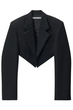 Cropped Tuxedo-style Blazer