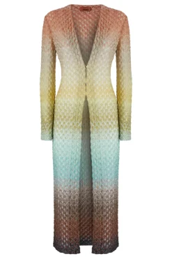 Degrade Raschel Long Cardigan