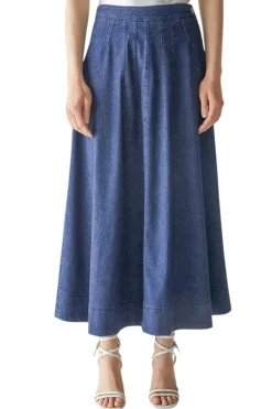 Denim Circle Skirt