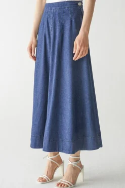 Denim Circle Skirt