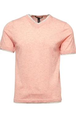 Double Trim V-Neck Tee