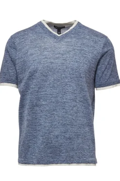 Double Trim V-Neck Tee