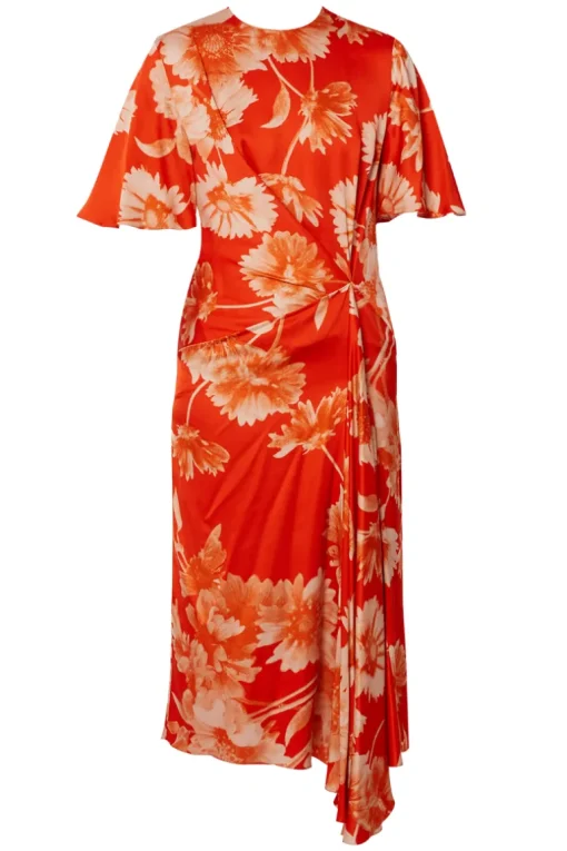 Draped Midi Dress