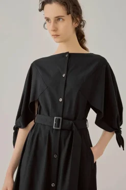 Edita Knot Sleeve Dress