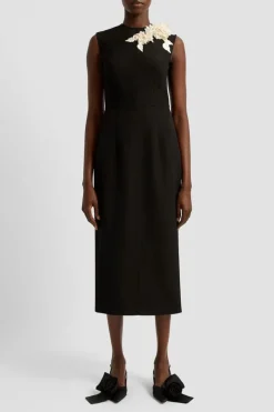 Embellished Pencil Midi Dress