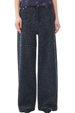 Fluffy Wide Leg Jean