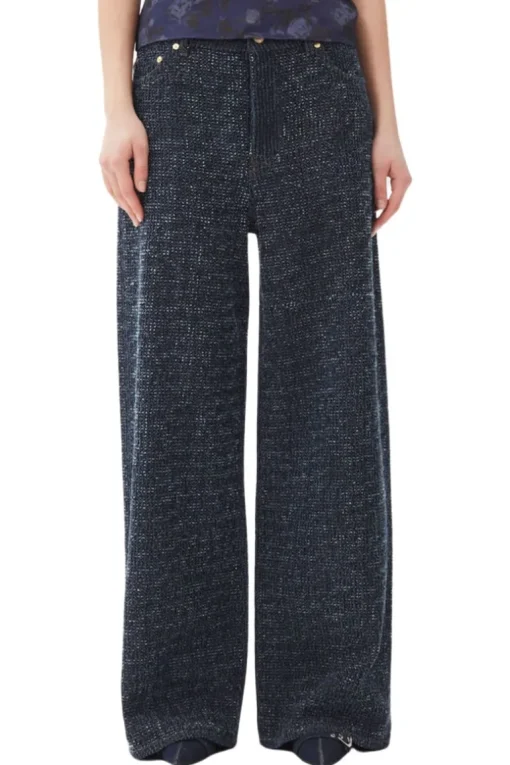 Fluffy Wide Leg Jean