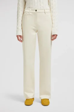 Gabardine Straight Leg Pants