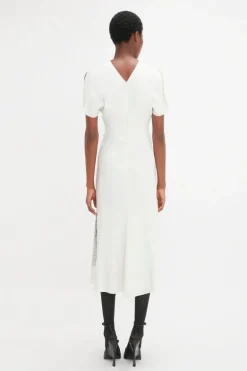 Gathered Waist Midi Dress