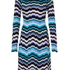 Greek Zigzag Midi Dress