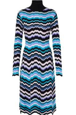 Greek Zigzag Midi Dress