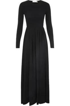 Illustration Metallic Maxi Dress