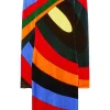 Iride-Print Velvet Dress