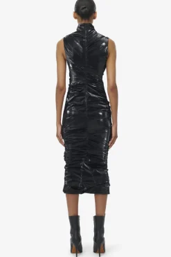 Laminated Jersey Dress