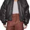 Leather Puffer Jacket