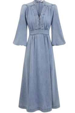 Lucky Denim Midi Dress