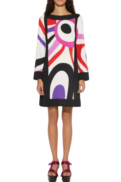 Marmo-Print Mini Dress