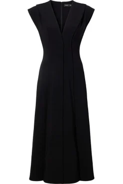 Matte Viscose Crepe Dress