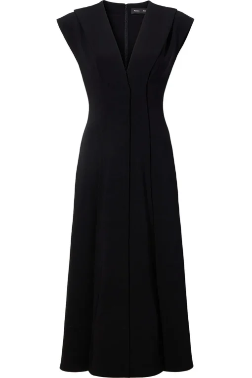 Matte Viscose Crepe Dress