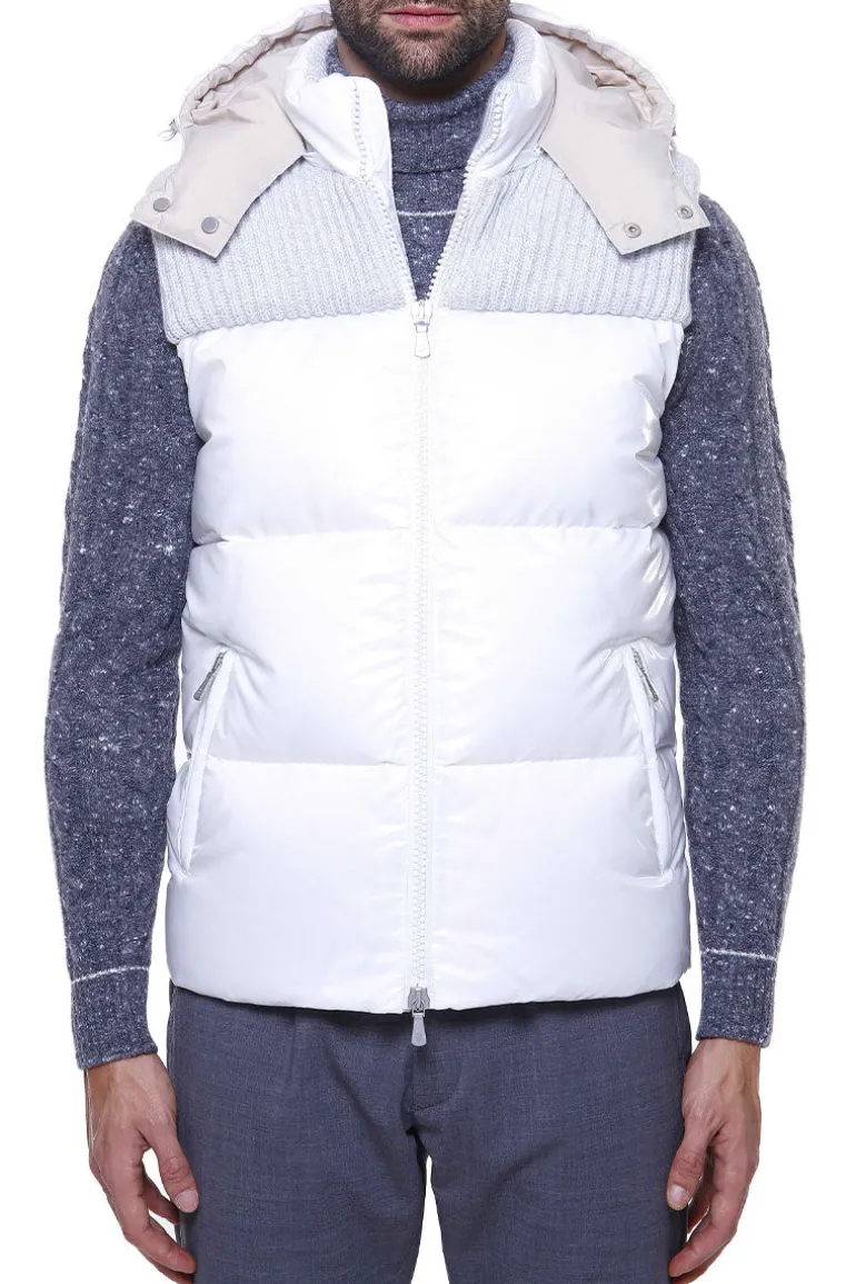 Mixed Media Puffer Vest