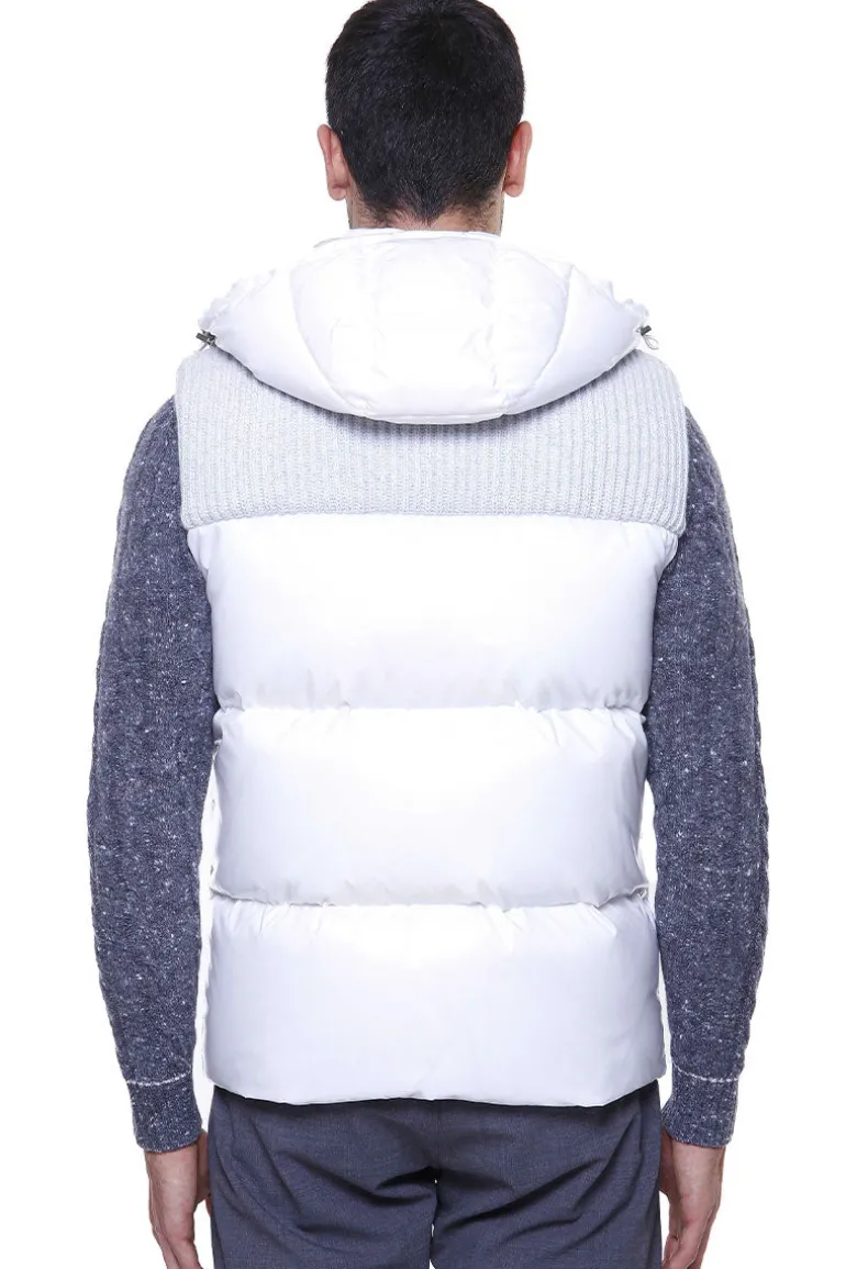 Mixed Media Puffer Vest