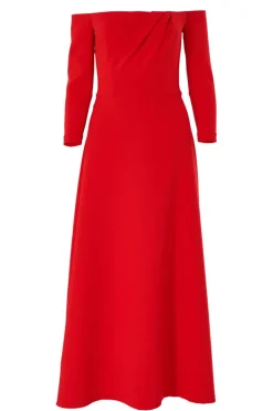 Off-Shoulder Midi Dress