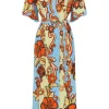 Ondine Wrap Midi Dress