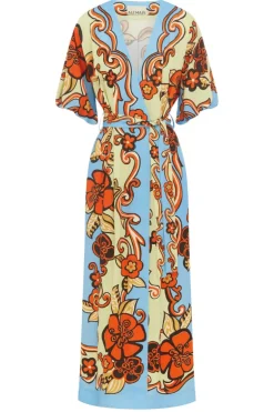 Ondine Wrap Midi Dress
